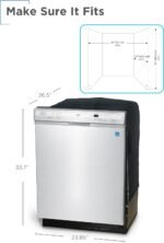 BLACK+DECKER 24" Built-In Dishwasher, 12-Place Setting Capacity with Stainless Steel Tub, Dish Washer with 6 Wash Programs, Low Noise, ENERGY STAR Certified, BDW200MS, Stainless Steel Look - Image 7