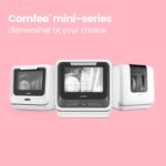 COMFEE' Portable Mini Dishwasher Countertop with 5L Built-in Water Tank for Apartments& RVs, No Hookup Needed, 6 Programs, 360° Dual Spray, 162℉ High-Temp& Air-Dry Function - Image 4