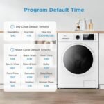 Midea 24 Inch Washer and Dryer Combo, All in One Washer and Dryer 2.7 cu.ft 26lbs, Ventless Washing Machine, Steam Care, Overnight Dry, 1400 RPM, 16 Cycles Front Load Washer, Full-Automatic, White - Image 3