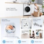 Midea 24 Inch Washer and Dryer Combo, All in One Washer and Dryer 2.7 cu.ft 26lbs, Ventless Washing Machine, Steam Care, Overnight Dry, 1400 RPM, 16 Cycles Front Load Washer, Full-Automatic, White - Image 5