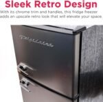 Frigidaire, 2 Door Apartment Size Refrigerator/Freezer Combo, 7.5 cu ft, Platinum Series, Stainless, 23" D x 21.5" W x 55.5" H - Image 5