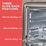 BLACK+DECKER 8-Slice Extra Wide Convection Toaster Oven, Fits 9"x13" Oven Pans and 12" Pizza, Bake, Toast, Broil, and Keep Warm Functions, Countertop Compact Design with Stainless Steel Finish - Image 6