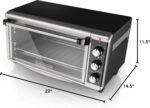 BLACK+DECKER 8-Slice Extra Wide Convection Toaster Oven, Fits 9"x13" Oven Pans and 12" Pizza, Bake, Toast, Broil, and Keep Warm Functions, Countertop Compact Design with Stainless Steel Finish - Image 7