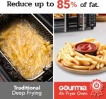 Gourmia Toaster Oven Air Fryer Combo 17 cooking presets 1700W french door digital air fryer oven 24L capacity accessories, convection rack, baking pan tray recipe book GTF7460,Large,Black - Image 5