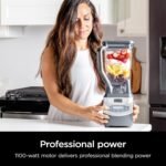 Ninja BL660 Professional Compact Smoothie & Food Processing Blender, 1100-Watts, 3 Functions -for Frozen Drinks, Smoothies, Sauces, & More, 72-oz.* Pitcher, (2) 16-oz. To-Go Cups & Spout Lids, Gray - Image 3