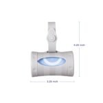 Ubbi Retractable On the Go Bag Dispenser for Travel, Diaper Bag Accessory Must Have for Newborn, Helpful Item, Baby Gift, Lavender Scented, Gray - Image 3