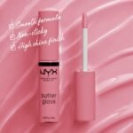 NYX PROFESSIONAL MAKEUP Butter Gloss, Non-Sticky Lip Gloss - Angel Food Cake (True Mauve) - Image 3