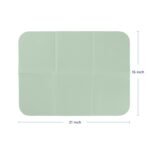 Ubbi On-The-Go Diaper Changing Baby Mat, Soft and Comfortable Diaper Bag Accessory Must Have for Newborns, Easy to Clean, Portable Folding Pad, Baby Traveling Accessories, Sage Green - Image 3