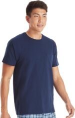 Hanes Men's Pocket T-Shirt Pack, 6-Pack, Cool & Breathable Cotton Tees, Stay-Tucked Undershirts for Men - Image 3