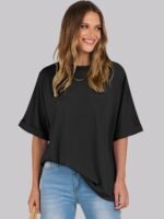 ANRABESS Womens Tops Oversized T Shirts Short Sleeve Crewneck Summer Casual Loose Basic Tee Shirt 2025 Trendy Fashion Clothes - Image 3