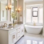 Artificial Flower Stems Bundle, White and Green, for Indoor Outdoor Home Decor (12, White) - Image 4