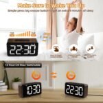 NOKLEAD Digital Alarm Clock: Wood Grain, 5.9-inch Large LED Display, Easy to Use for Seniors and Men, Adjustable Brightness, Aesthetic Room Decor Desk Clocks for Bedroom | Dorm | Living Room | Office - Image 6