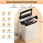 Auertech Portable Washer and Dryer Combo Set, 28 lbs Fully Automatic Washing Machine, 1.5 CuFt Portable Dryers, Compact Washer and Dryer for Apartment, RV, Dorm - Image 3