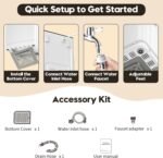 Auertech Portable Washer and Dryer Combo Set, 28 lbs Fully Automatic Washing Machine, 1.5 CuFt Portable Dryers, Compact Washer and Dryer for Apartment, RV, Dorm - Image 9