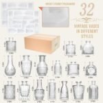 Glass Bud Vase Set of 32PCS Wedding Centerpieces for Tables,Mini Clear Bud Vases for Flowers,Small Flower Vases Suitable for Birthday Party,Anniversary,Wedding,Baby Shower (Clear, 32PCS) - Image 3