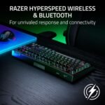Razer BlackWidow V4 TKL HyperSpeed Wireless Hot Swappable Gaming Keyboard: Orange Tactile Switches - Wireless & Bluetooth - Multi-Function Roller & Control Buttons - Chroma RGB (Renewed) - Image 3