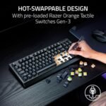 Razer BlackWidow V4 TKL HyperSpeed Wireless Hot Swappable Gaming Keyboard: Orange Tactile Switches - Wireless & Bluetooth - Multi-Function Roller & Control Buttons - Chroma RGB (Renewed) - Image 4