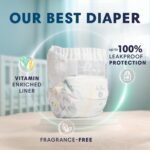 Pampers Pure Protection Baby Diapers, Size 1 (8-14 lbs), 82 Count, Up to 100% Leakproof, Premium Plant-based Skin Protection, Hypoallergenic Soft Diapers - Image 3