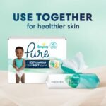 Pampers Pure Protection Baby Diapers, Size 1 (8-14 lbs), 82 Count, Up to 100% Leakproof, Premium Plant-based Skin Protection, Hypoallergenic Soft Diapers - Image 7