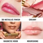 Oulac Pink Lipstick for Women with Metallic 3D Shine Lightweight Hydrating Formula, High Impact Lip Color, Full Coverage Lip Makeup, Christmas Gifts for Women, Velocity(15) - Image 3