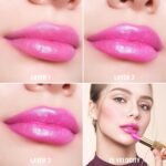 Oulac Pink Lipstick for Women with Metallic 3D Shine Lightweight Hydrating Formula, High Impact Lip Color, Full Coverage Lip Makeup, Christmas Gifts for Women, Velocity(15) - Image 4