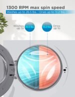 BLACK+DECKER Washer and Dryer Combo, 2.7 Cu. Ft. All In One Washer and Dryer with LED Display & 16 Cycles - Image 6