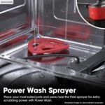 Sharp SDW6726MS 24-inch Stainless Steel Dishwasher, 47 dB Library Quiet, Third Rack, Power Wash Sprayer, 12 Place Settings, - Image 5