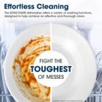 Sharp SDW6726MS 24-inch Stainless Steel Dishwasher, 47 dB Library Quiet, Third Rack, Power Wash Sprayer, 12 Place Settings, - Image 9