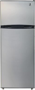 ARCTIC CHEF ACFR725AMZ6COM 2 Door Apartment Size Refrigerator with Freezer, Stainless - Image 2