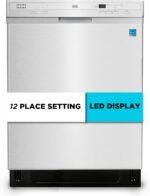 BLACK+DECKER 24" Built-In Dishwasher, 12-Place Setting Capacity with Stainless Steel Tub, Dish Washer with 6 Wash Programs, Low Noise, ENERGY STAR Certified, BDW200MS, Stainless Steel Look - Image 2