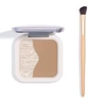 ELLESY Highlighter Contour Powder Makeup Kit，Face Shimmer Highlighter and Matte Finish Contour Bronzer，Lightweight, Easy to apply -C02 - Image 2