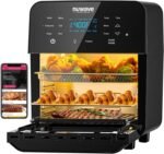 Nuwave Brio 15.5Qt Air Fryer Rotisserie Oven, X-Large Family Size, Powerful 1800W, 4 Rack Positions, 50°-425°F Temp Controls, 100 Presets & 50 Memory, Integrated Smart Thermometer, Linear T Technology - Image 2