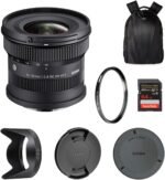 Sigma 10-18mm F2.8 DC DN Contemporary Lens for Sony E | Ultra Wide-Angle Zoom with Tiffen 67mm UV Protector Filter, Waith Camera Backpack and 64GB Extreme PRO UHS-I SDXC Memory Card (Bundle Set) - Image 2