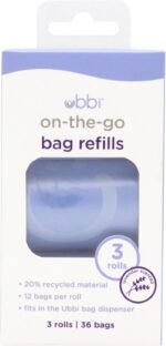 Ubbi On-the-Go Refill Bags, Lavender Scented, Value Pack of 36, Baby On The Go Diapering Essentials - Image 2