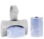 Ubbi Retractable On the Go Bag Dispenser for Travel, Diaper Bag Accessory Must Have for Newborn, Helpful Item, Baby Gift, Lavender Scented, Gray - Image 2