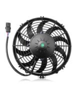 12 Volt 10″ Low Profile Puller Fan with Curved Blades Replace 30100435, 802cfm Radiator Cooling Fan - Image 2