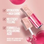 Maybelline Lifter Gloss, Hydrating Lip Gloss with Hyaluronic Acid, Ice, Pink Neutral, 0.18 Ounce - Image 4