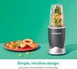 nutribullet Personal Blender, Shakes, Smoothies, Food Prep, and Frozen Blending, 24 Ounces, 600 Watt, Gray, NBR-0601WM - Image 6