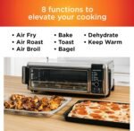 Ninja Digital Air Fry Countertop Oven, 8-in-1 Functionality, 1800W, Flip-Up Design, XL Capacity, Air Fry Basket, Wire Rack & Crumb Tray, Silver, SP101 - Image 4