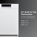 Kenmore 22-14582 24" Built-In Dishwasher - UltraWash, SmartWash, Sanitize Rinse, SmartDry, and Leak Detection - 14 Place Settings - 57 DBA - ENERGY STAR Certified - 24" - White - Image 3