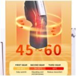 Electric Knee Massager for Pain Relief, Cordless Calf Thigh Massager with Heat & Air-Pression treatment, Heated Knee Brace Wrap for Knee Stiffness, Swelling, Circulation Dad Mom Gifts (Gray-Single) - Image 3