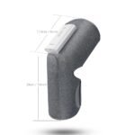 Electric Knee Massager for Pain Relief, Cordless Calf Thigh Massager with Heat & Air-Pression treatment, Heated Knee Brace Wrap for Knee Stiffness, Swelling, Circulation Dad Mom Gifts (Gray-Single) - Image 6