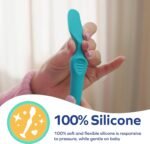 Dr. Talbot's Diaper Cream Brush for Babies - Diaper Rash Cream Applicator with Suction Base and Hygienic Case - Mini Size - Aqua Blue - Image 3