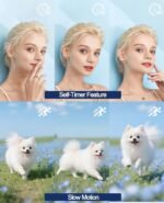 FLATIC Digital Camera with WiFi, 5K 64MP Cameras for Photography with 180° Flip Screen for YouTube, 18X Zoom Autofoucs Vlogging Camera with 64GB Card, Wide & Macro Lens, 2 Batteries, Card Reader - Image 5