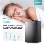 EUHOMY 3.2 Cu.Ft Mini Fridge with Freezer, Single Door Compact Refrigerator, Adjustable Thermostat, Mini Refrigerator Energy Saving, Mini fridge for Bedroom, Dorm, Office, Black - Image 7
