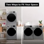 Kenmore 4.5 cu. ft. Front Load Washer with Stain Removing Steam Treatment - Reduce Laundry Time with Accela Wash - LED - ENERGY STAR Certified - Metallic Silver - Image 8