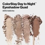 Revlon ColorStay Day to Night Eyeshadow Quad, Longwear Shadow Palette with Transitional Shades and Buttery Soft Feel, Crease & Smudge Proof, 500 Addictive, 0.16 oz - Image 3