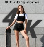 Digital Camera, FHD 4K 44MP Compact Point and Shoot Cameras with 64GB SD Card 2 Batteries, 16X Autofocus Digital Zoom Small Camera for Teens Kids Boys Girls (Black) - Image 4