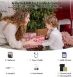 Digital Camera, FHD 4K 44MP Compact Point and Shoot Cameras with 64GB SD Card 2 Batteries, 16X Autofocus Digital Zoom Small Camera for Teens Kids Boys Girls (Black) - Image 10