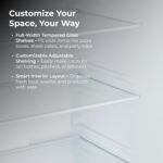 Kenmore 46-75525 29.88 Inch Counter-Depth French Door Refrigerator/Freezer with Fingerprint-Resistant Stainless Steel, Ice Maker, Quiet and Energy Efficient Inverter Compressor, 17.5 cu. ft. - Image 5